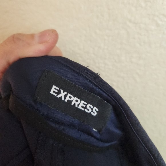 Express Blue Curvy Skinny High Rise Pants - Picture 4 of 8